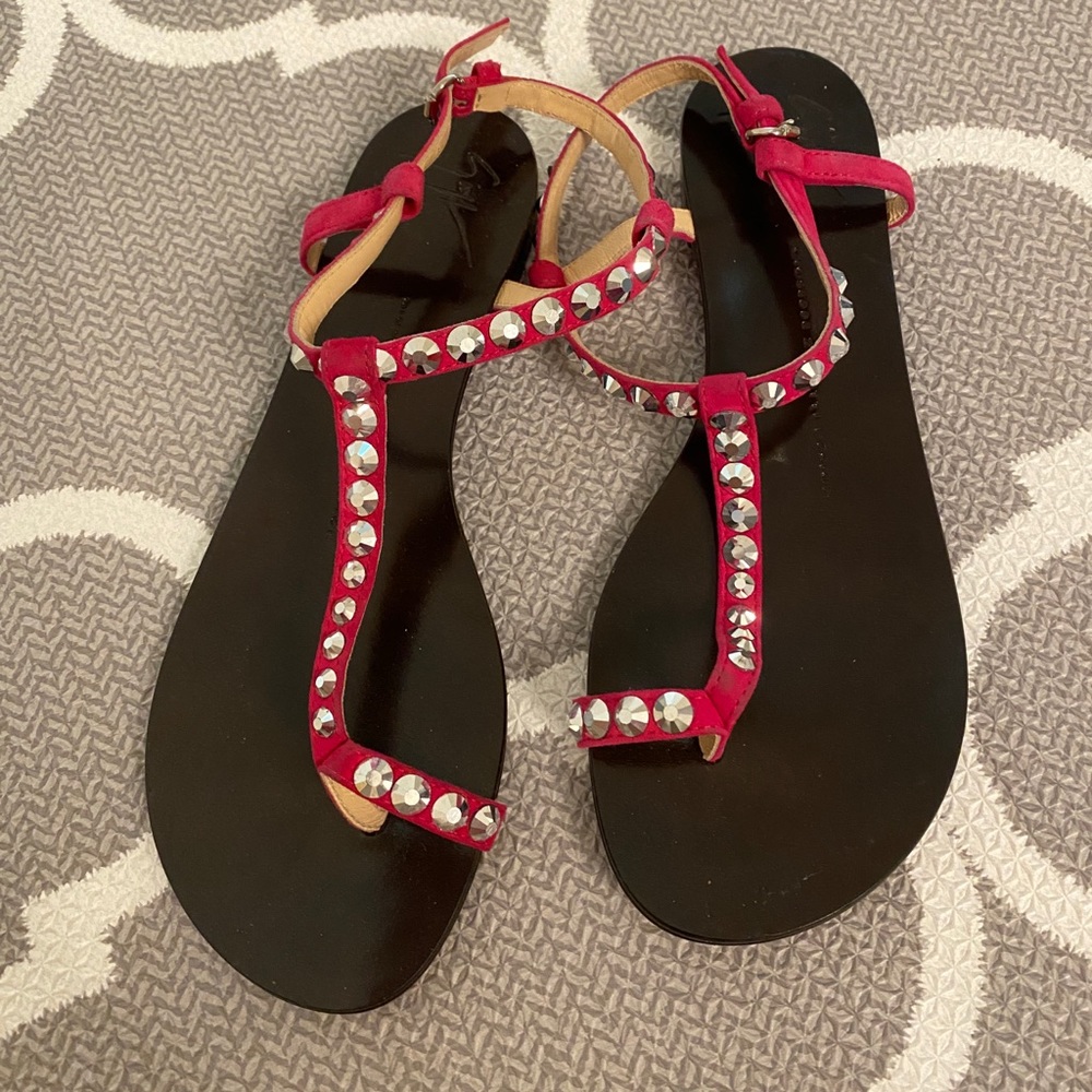 Giuseppe Zanotti Studded Flat Sandals